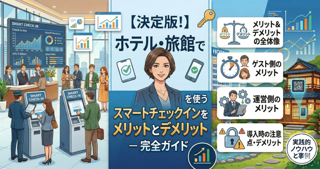 ホテル・旅館でスマートチェックインを使うメリットとデメリット - 完全ガイド