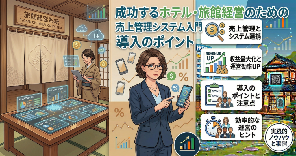 成功するホテル・旅館経営のための売上管理システム入門｜導入のポイントと注意点