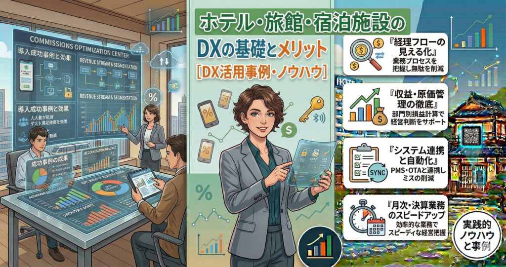 ホテル・旅館・宿泊施設のDXの基礎と業務効率化：成功事例と導入メリット