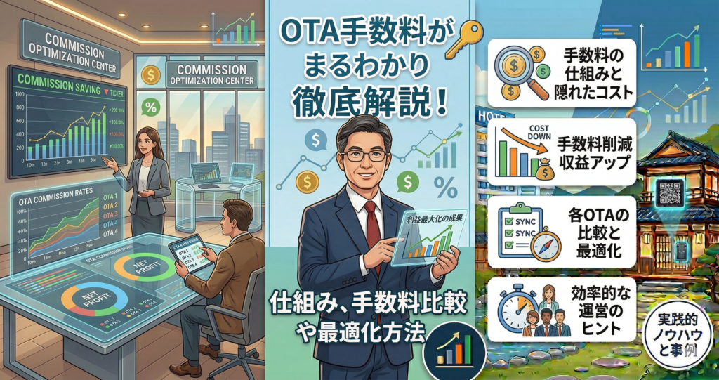 OTA手数料がまるわかり: 仕組み、手数料比較や最適化方法を徹底解説